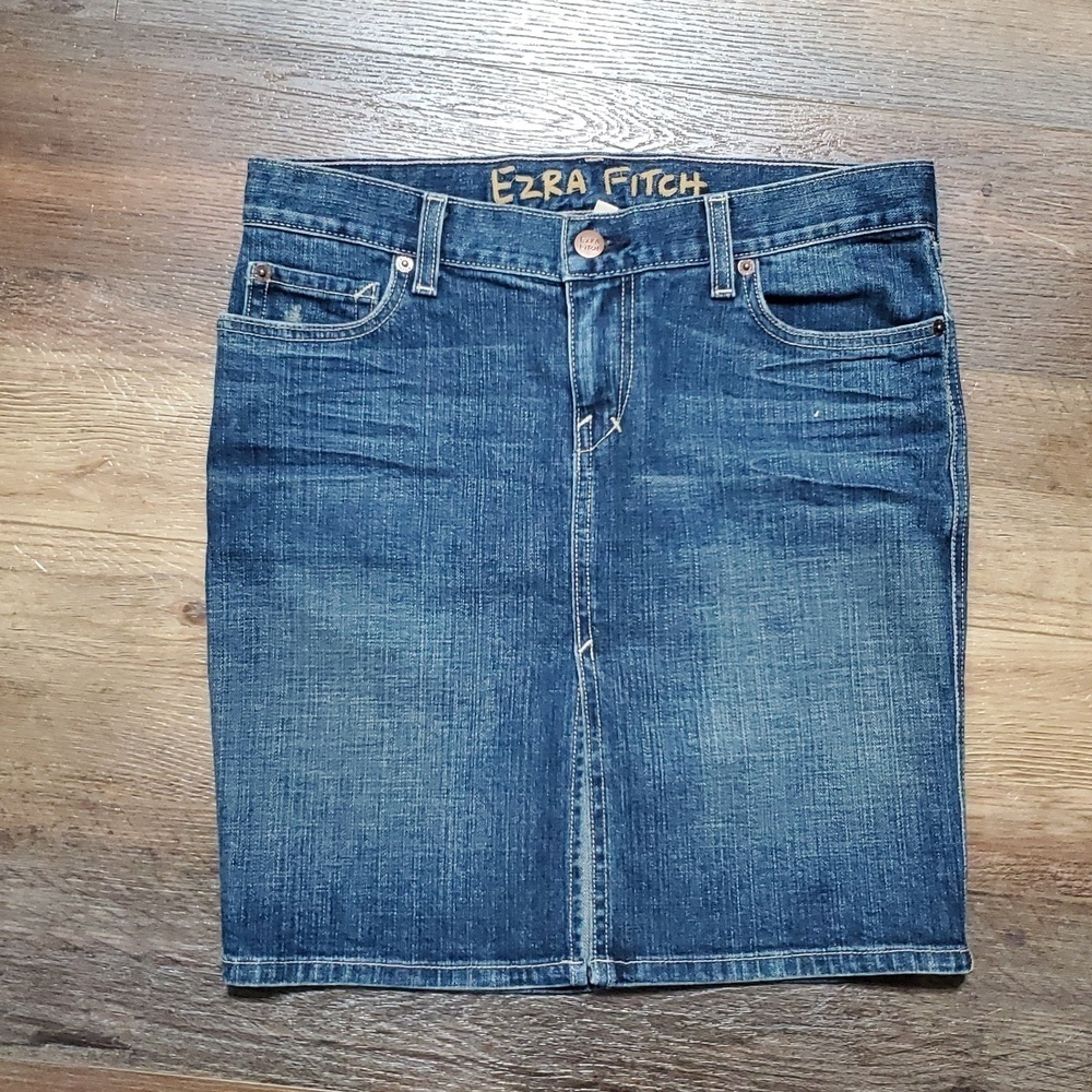 Ezra Fitch Denim Split Front Skirt